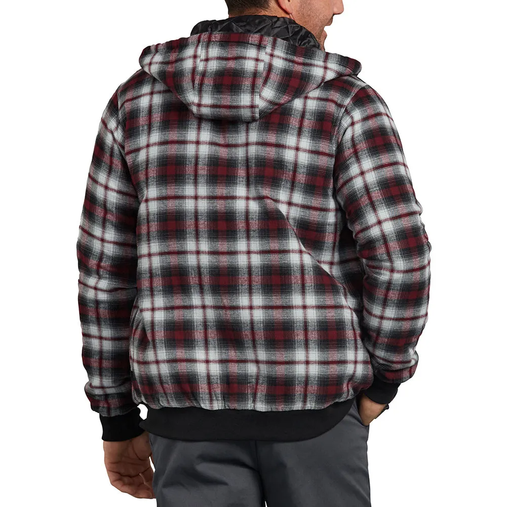 Dickies Men's TJ204 Modern Fit Quilted Hooded Bomber Shirt Jacket