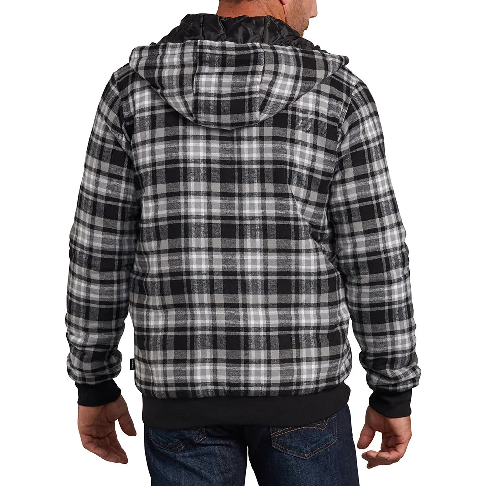 Dickies Men's TJ204 Modern Fit Quilted Hooded Bomber Shirt Jacket