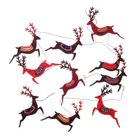 East End Press Christmas Reindeer Paper Garland