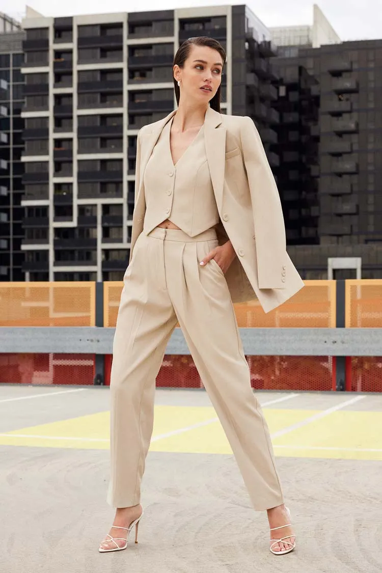 Entice Me Blazer in Natural | FINAL SALE