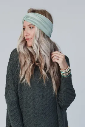 Everyday Velvet Headband - Sage