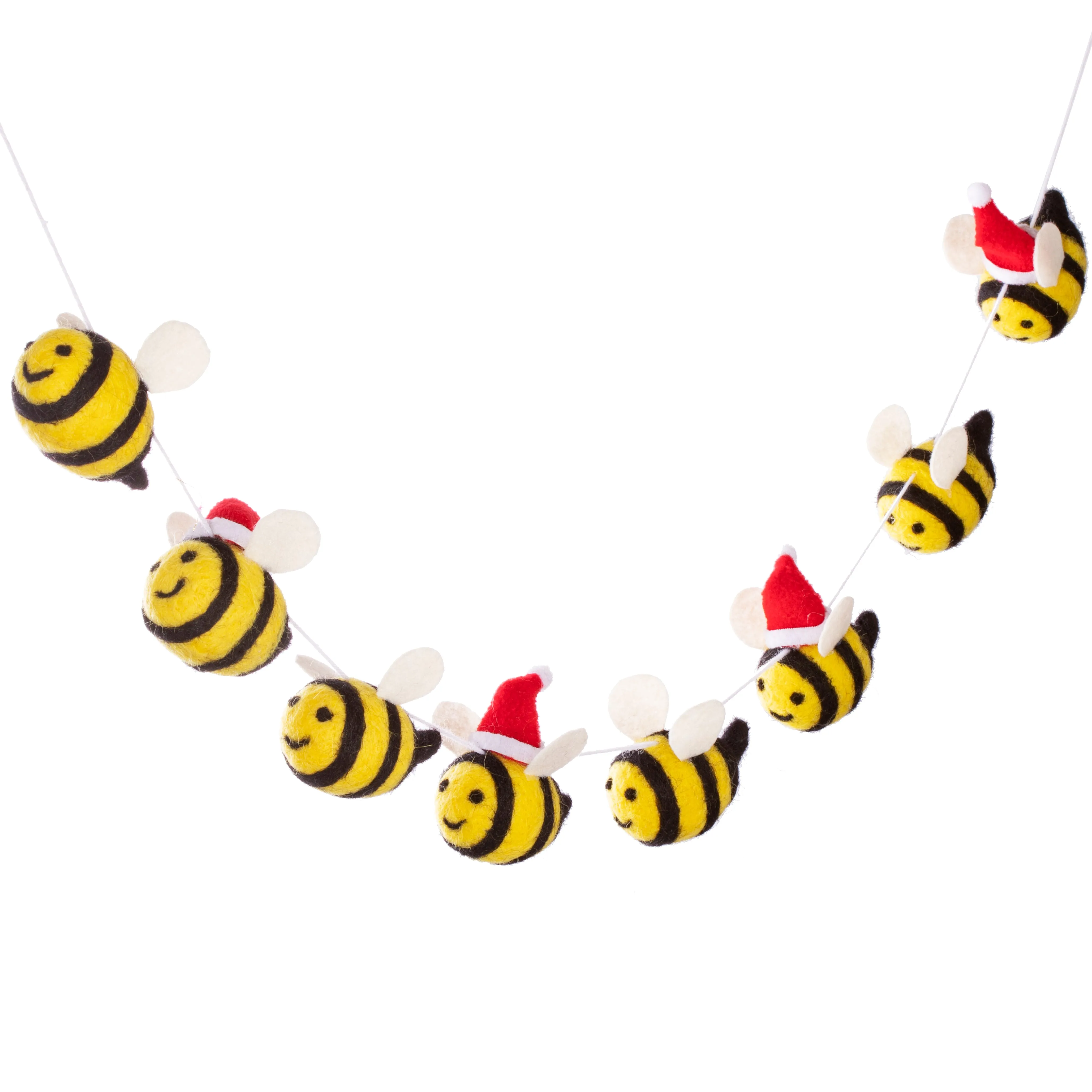 Felt Bee Christmas Garland