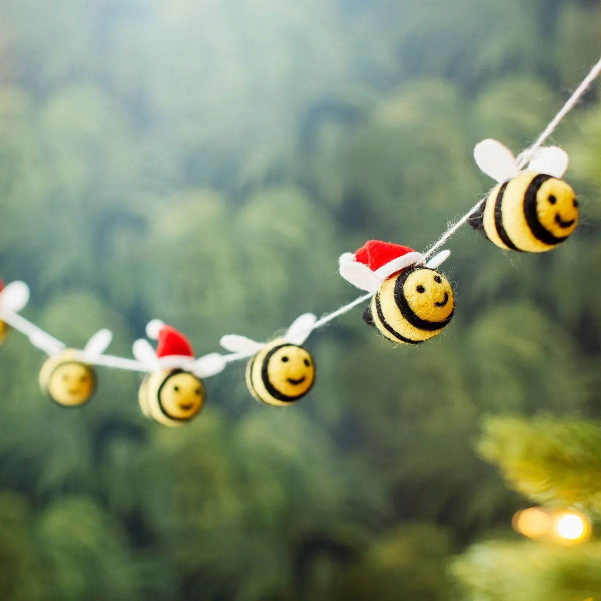Felt Bee Christmas Garland