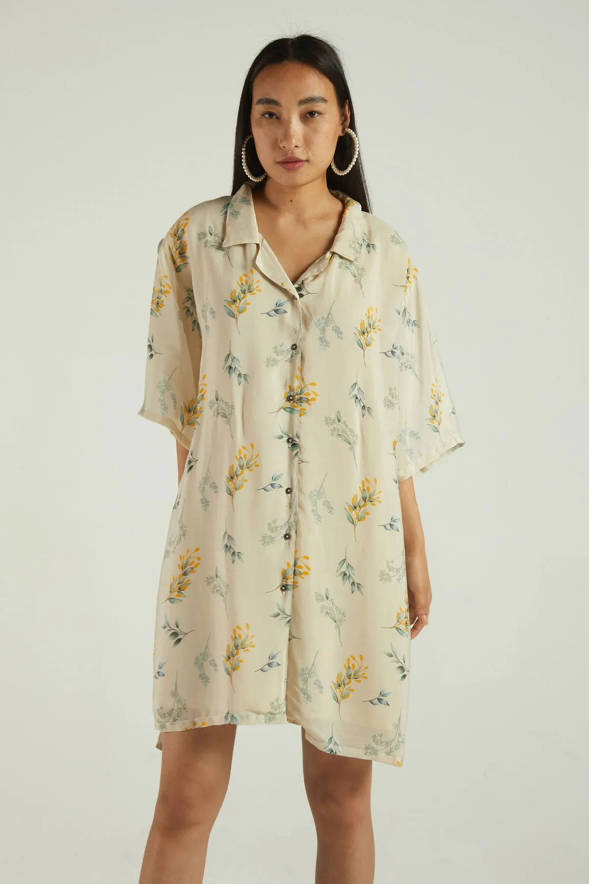 Fields of Summer Boxy Shirt Dress