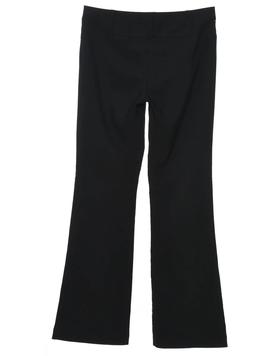 Flared Leg Black Trousers - W31 L32