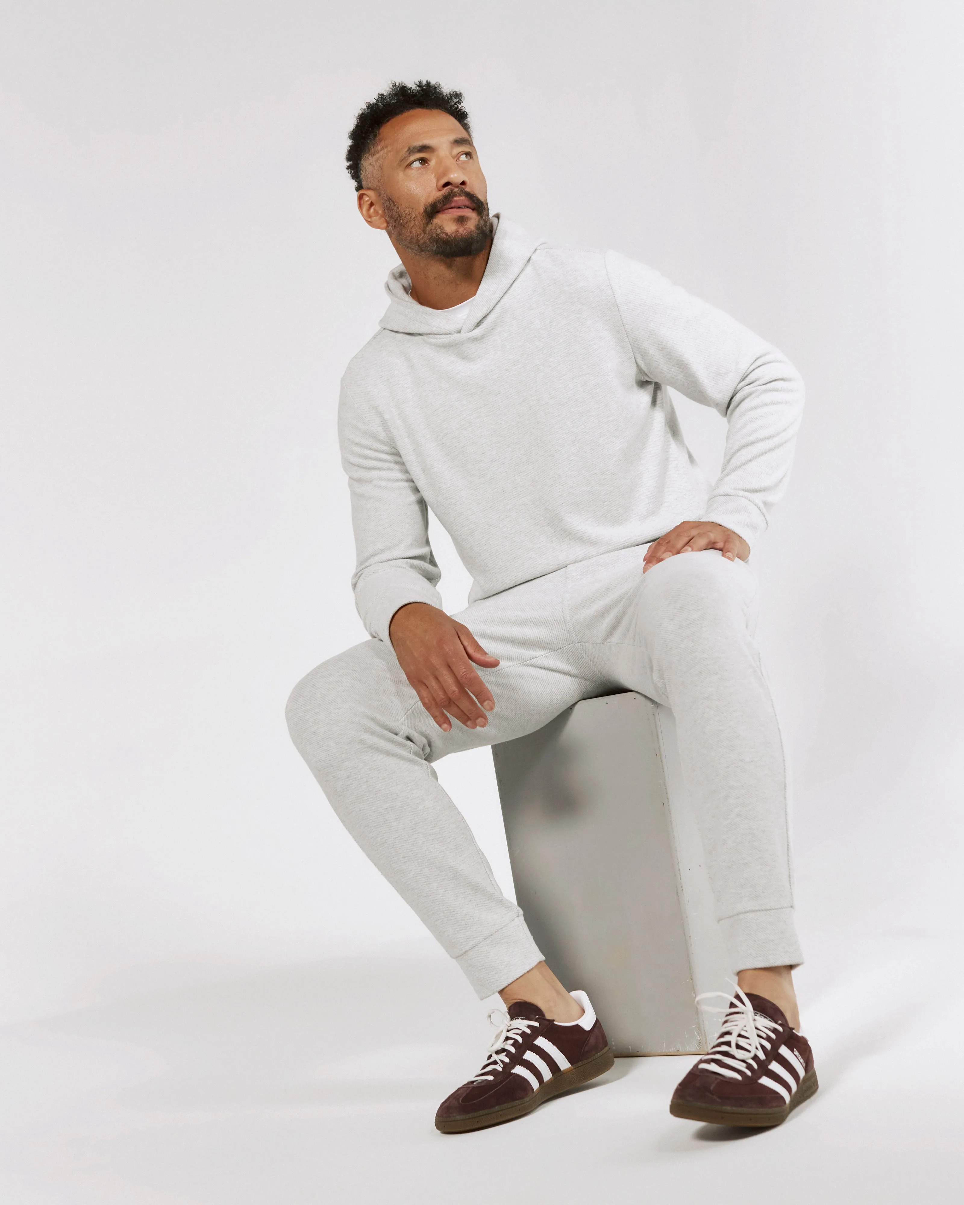 Generation Relaxed Jogger in Ecru