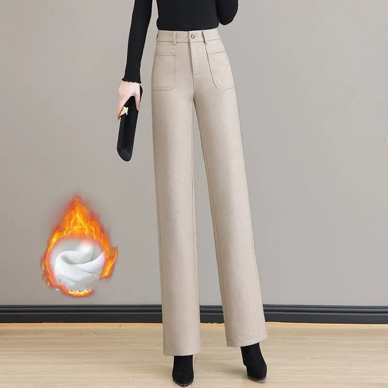 🔥✨[Gift For Her] Women's High Waisted Thermal Straight Leg Pants