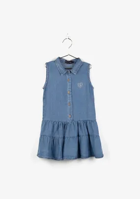 Girl's Denim Shirtdress