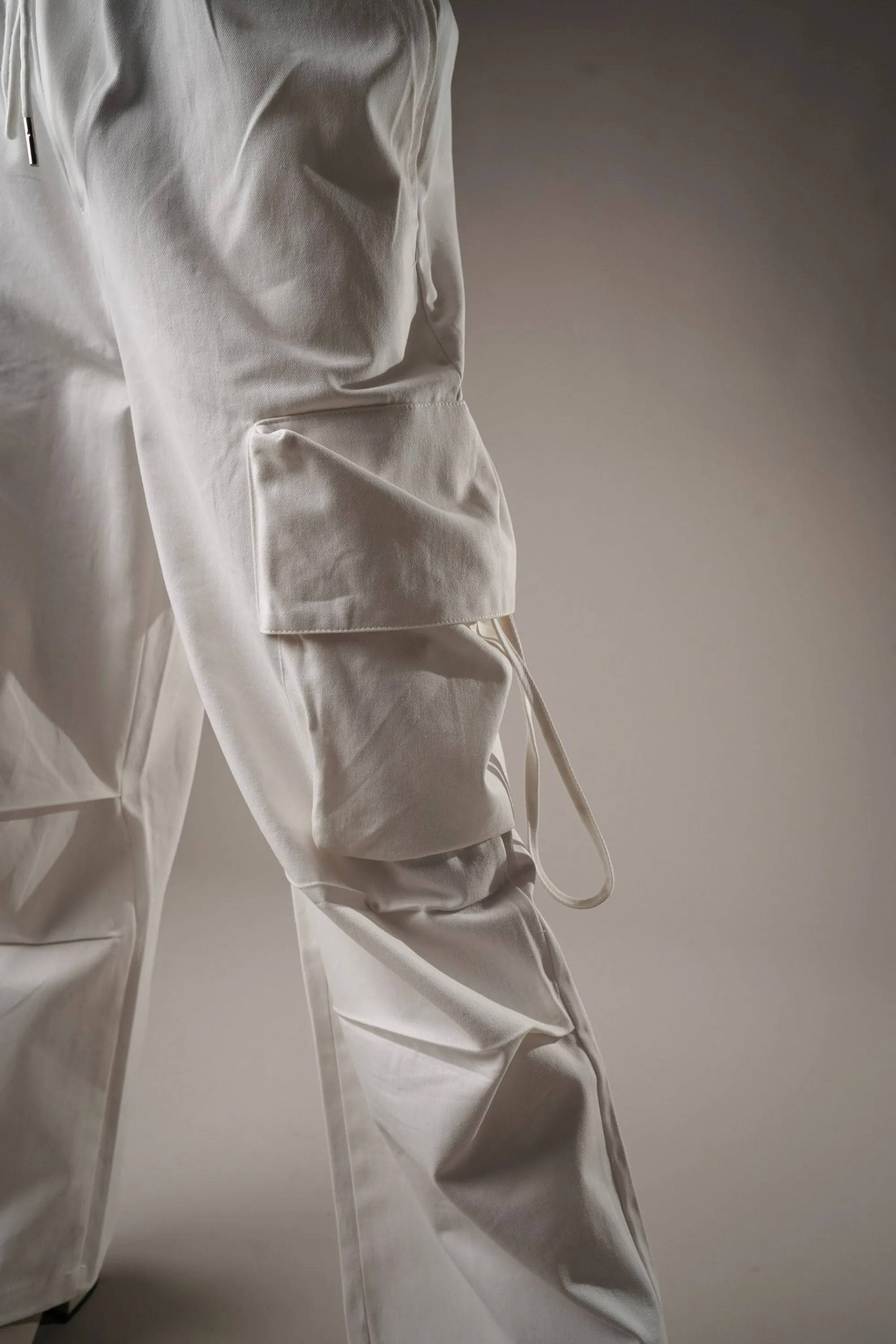 Glacier White Cargo Pants
