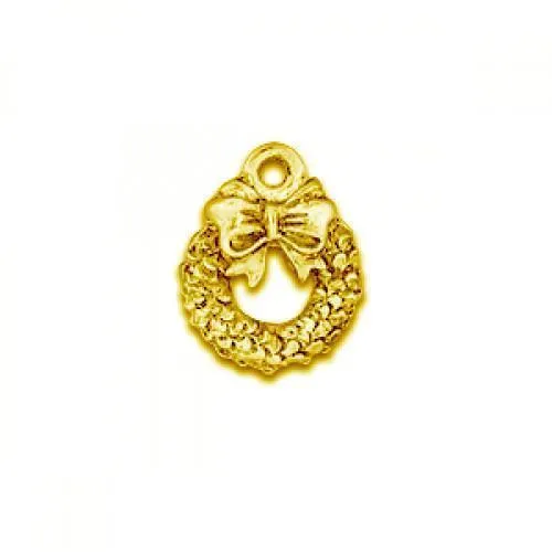 Gold Holiday Wreath