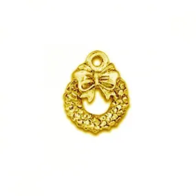 Gold Holiday Wreath