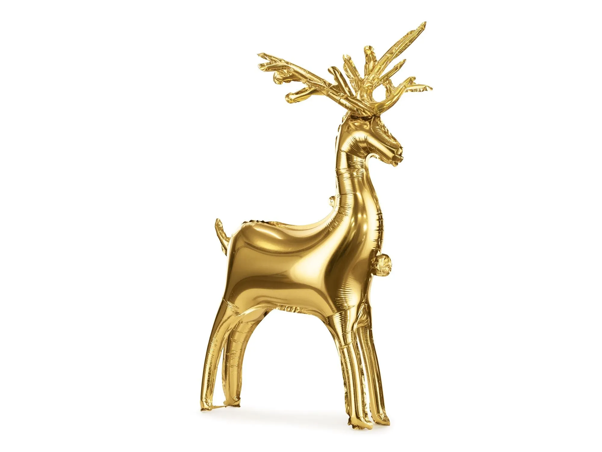 Gold Standing Reindeer Foil Balloon