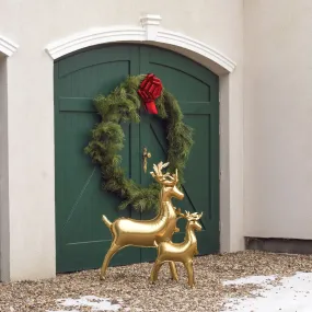 Gold Standing Reindeer Foil Balloon