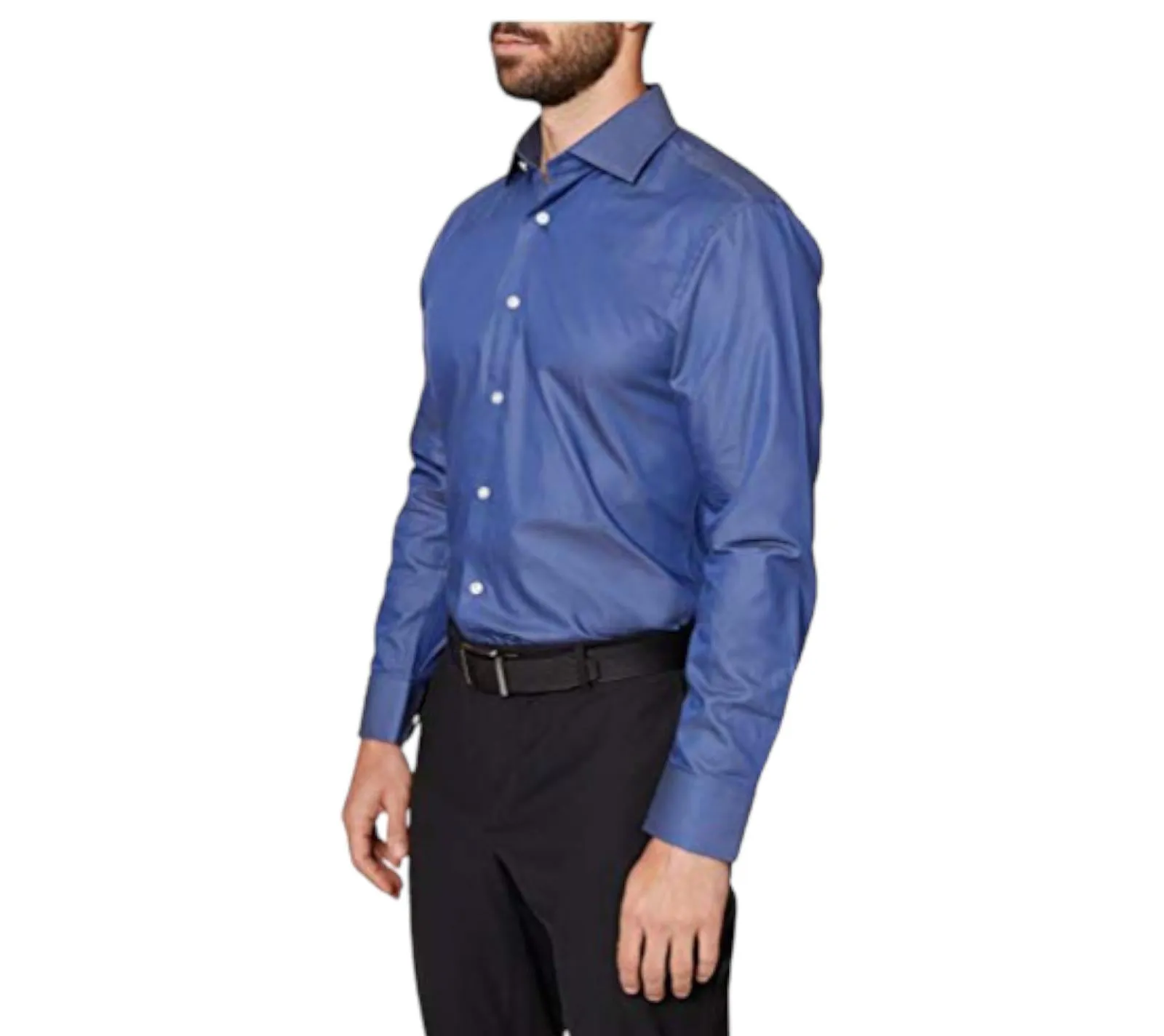 Hickey Freeman New York Men Long Sleeve Dress Shirt