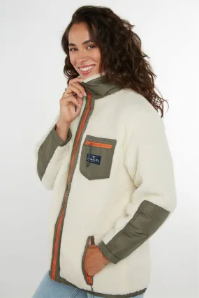 Highland Unisex Sherpa Jacket - Cream