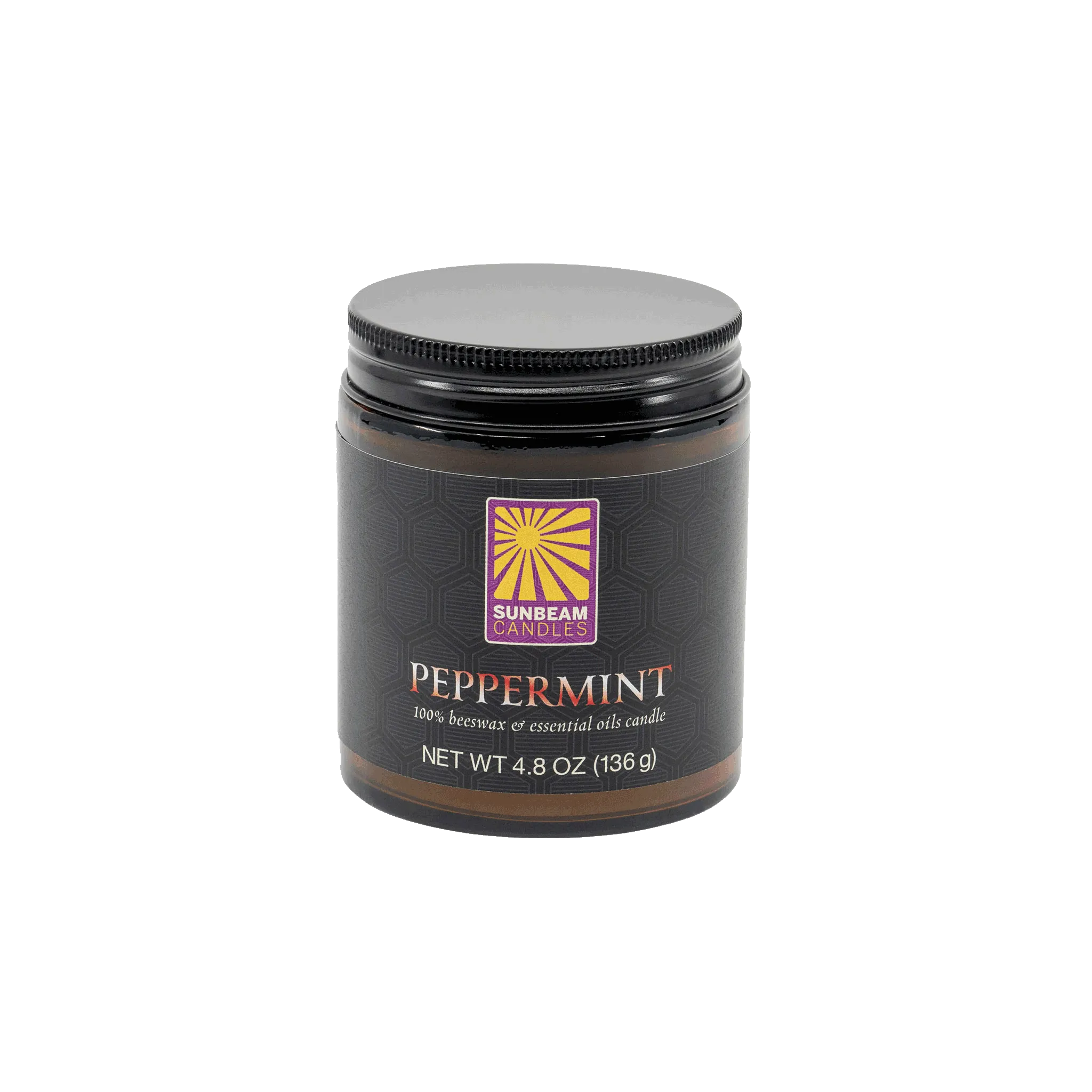 Holiday Amber Glass Aromatherapy - Peppermint
