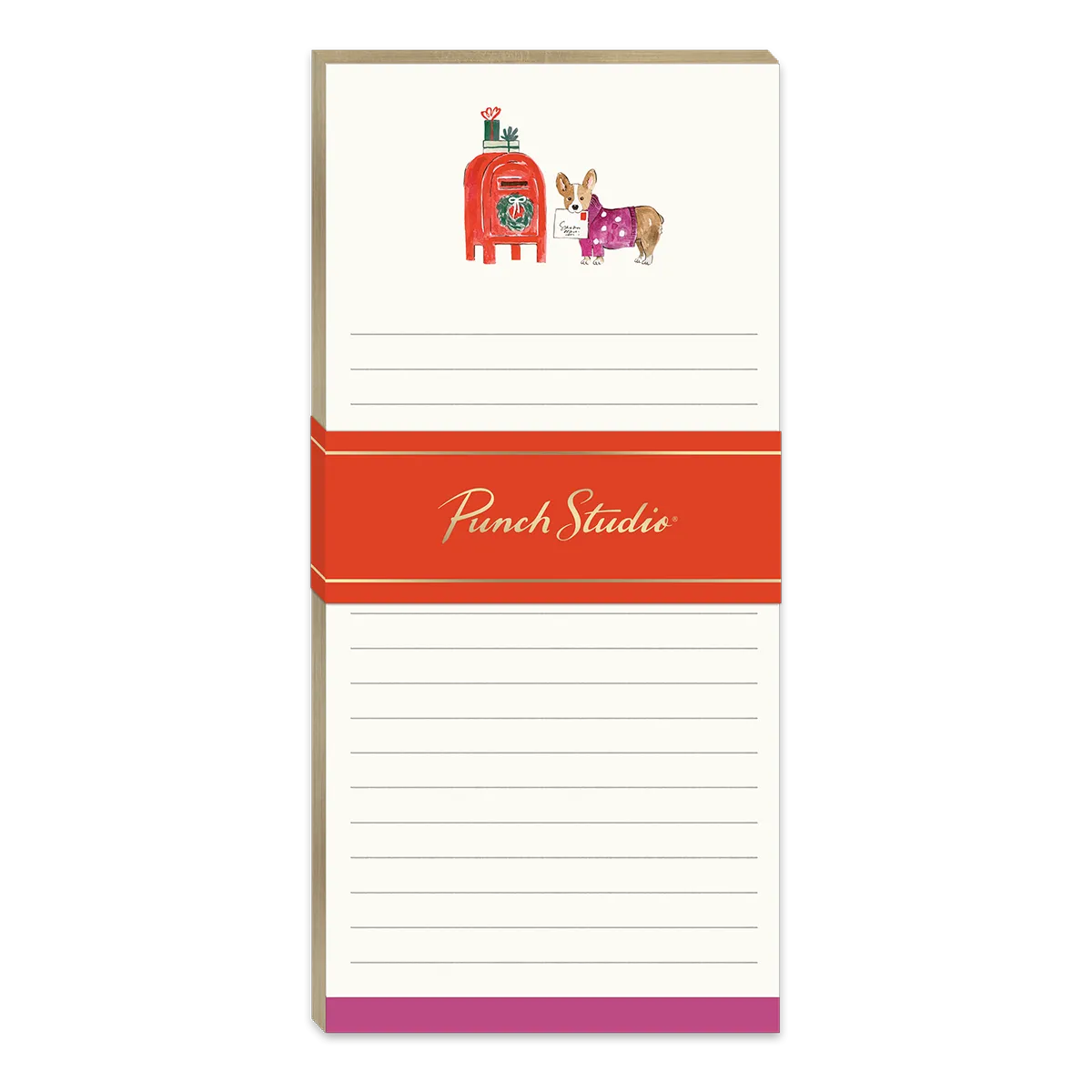 Holiday Corgi Magnetic List Pad