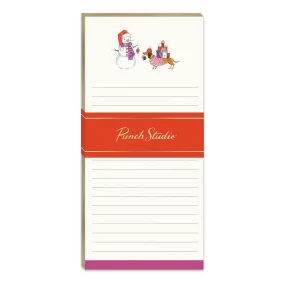 Holiday Dachshund Magnetic List Pad