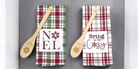Holiday Tea Towel and Spoon Set