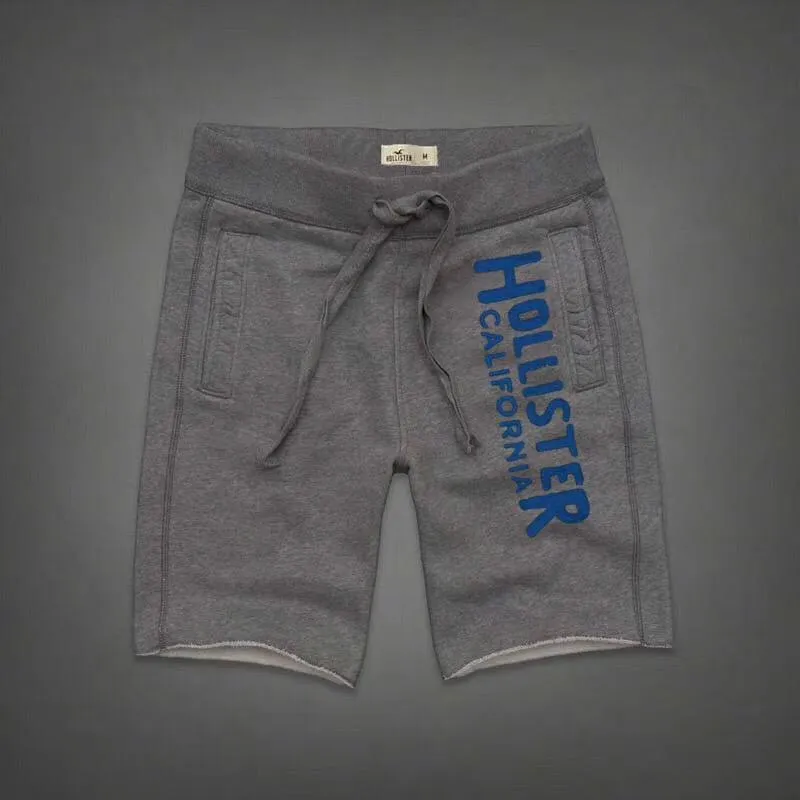Hollister Logo Graphic Jogger Shorts-Blue And Ash