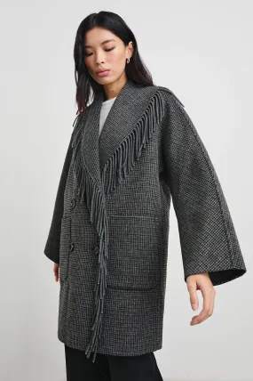 Hugo Coat - Charcoal Check