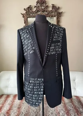 I DO IT MY WAY, Size 44L Mens Suit Jacket
