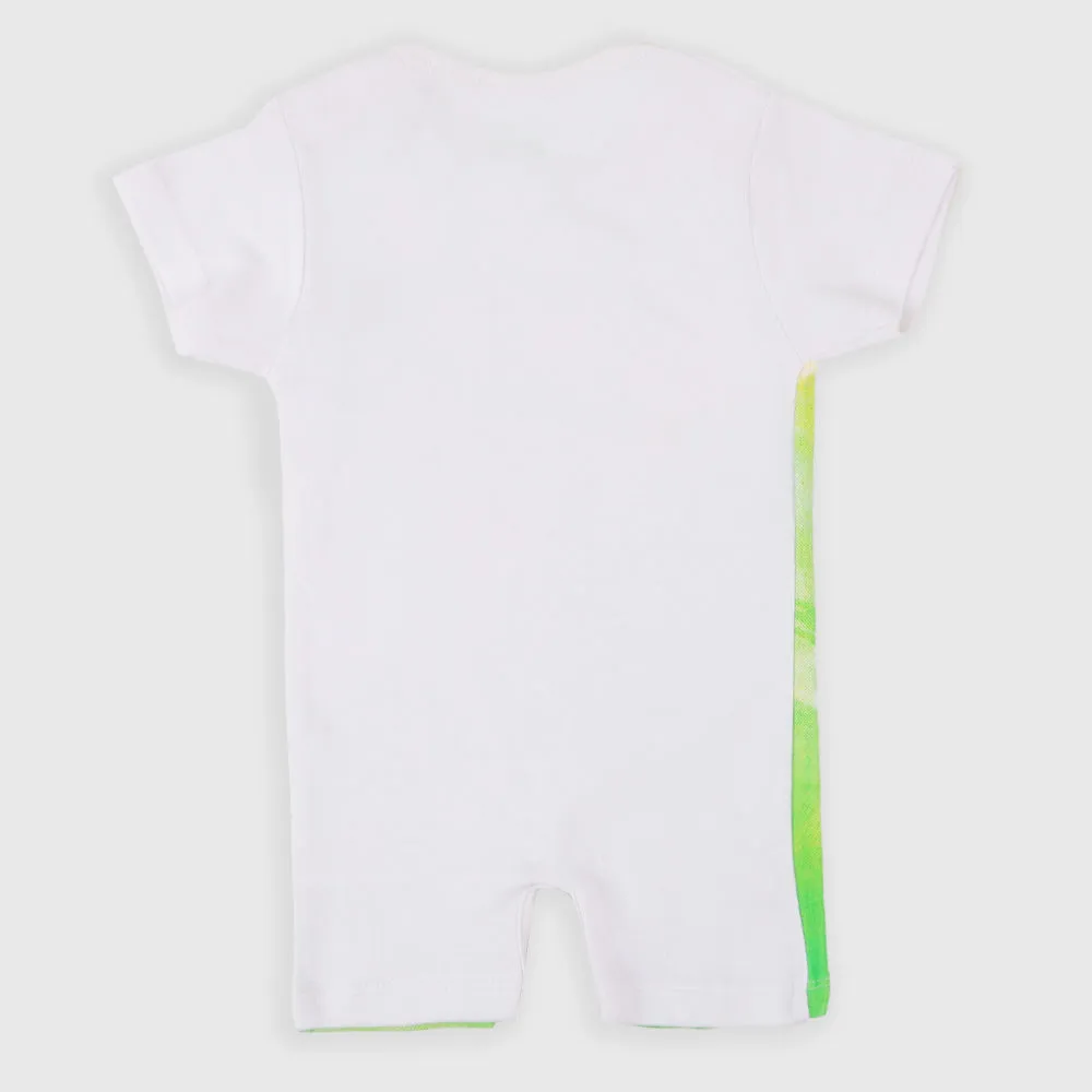 Infant Boys Knitted Romper Jashn-e-Azadi - White