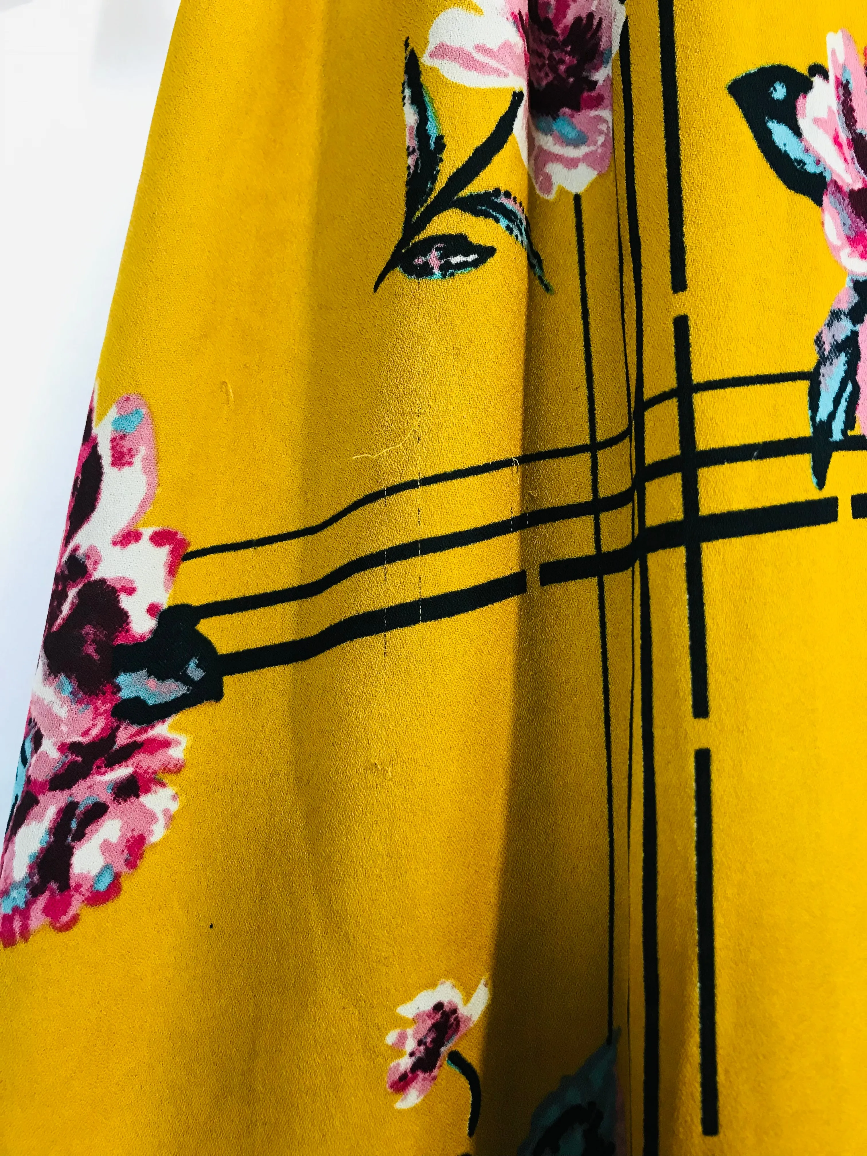 Innocence Women's Floral Shirt Dress | UK14 | Yellow