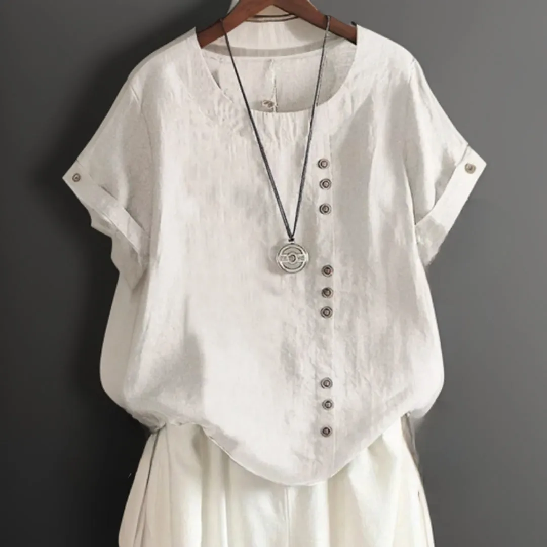 Isla™ - Button Detail T-Shirt