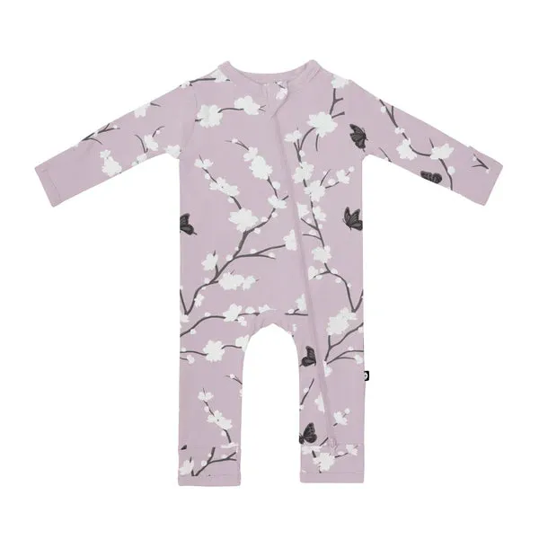 KYTE BABY Zippered Romper in Cherry Blossom