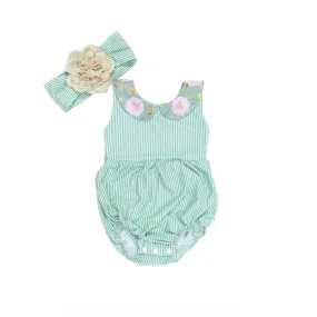 Little Bo- Peep Romper Set- Garden Party