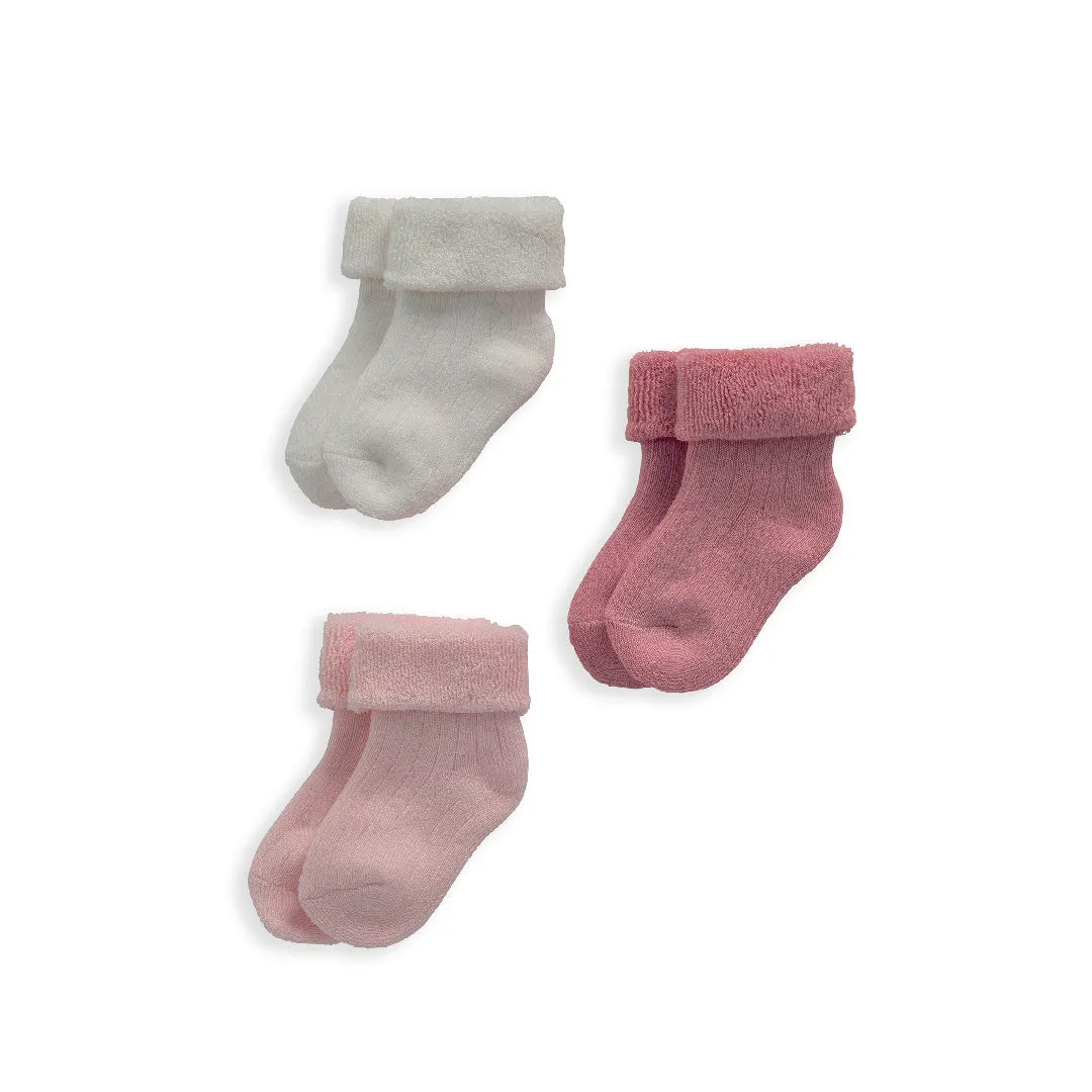 Mamas and Papas Pink Socks - 3 Piece Pack