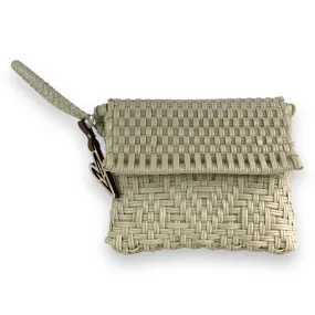 Maria Victoria | Ivory CA | Upcycled, Handwoven, Wristlet