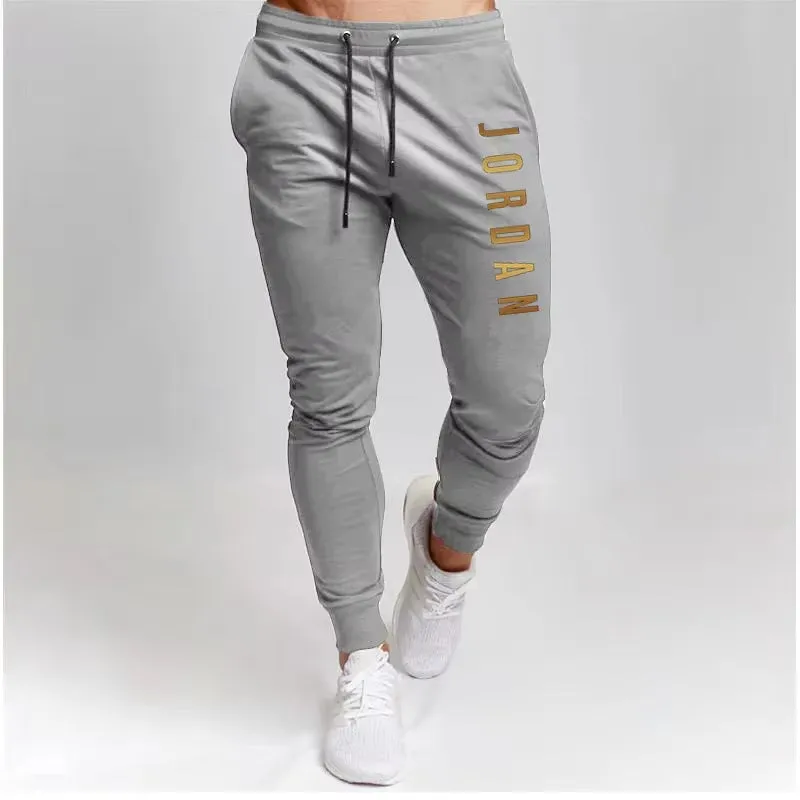 Men Loose and Versatile Stretch Trousers Cross-Border Spring and Autumn Sports Pants Casual Pants Slim Casual Sports Pants S-3XL