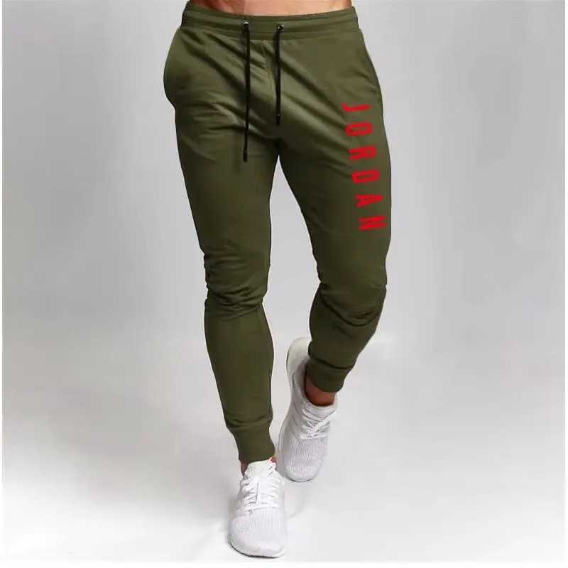 Men Loose and Versatile Stretch Trousers Cross-Border Spring and Autumn Sports Pants Casual Pants Slim Casual Sports Pants S-3XL