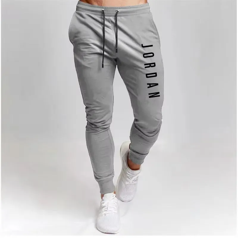 Men Loose and Versatile Stretch Trousers Cross-Border Spring and Autumn Sports Pants Casual Pants Slim Casual Sports Pants S-3XL