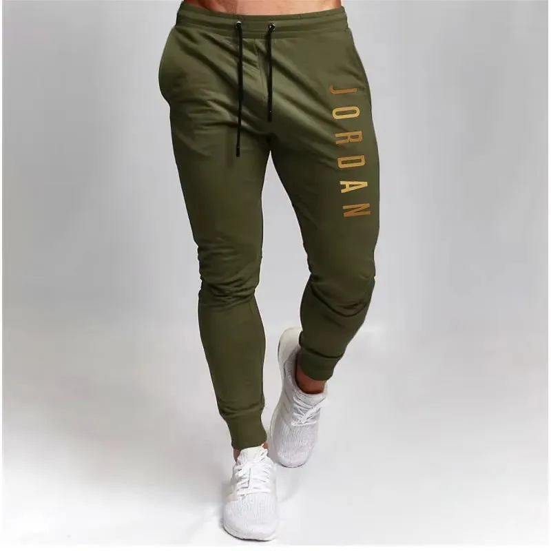 Men Loose and Versatile Stretch Trousers Cross-Border Spring and Autumn Sports Pants Casual Pants Slim Casual Sports Pants S-3XL