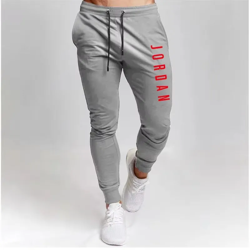 Men Loose and Versatile Stretch Trousers Cross-Border Spring and Autumn Sports Pants Casual Pants Slim Casual Sports Pants S-3XL