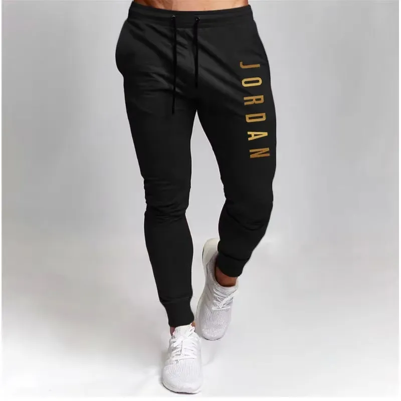 Men Loose and Versatile Stretch Trousers Cross-Border Spring and Autumn Sports Pants Casual Pants Slim Casual Sports Pants S-3XL