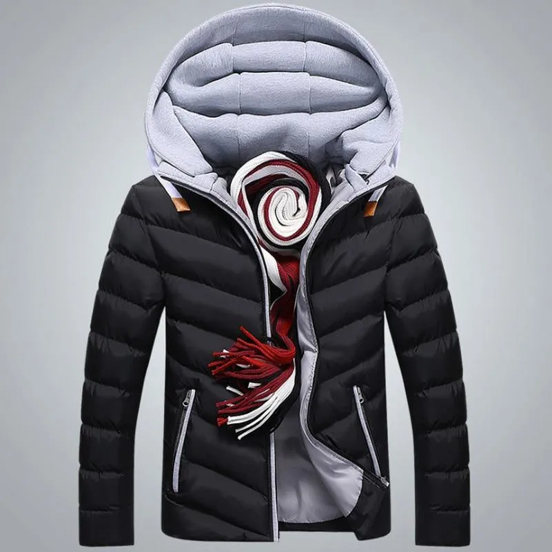 Men's Detachable Hooded Parkas