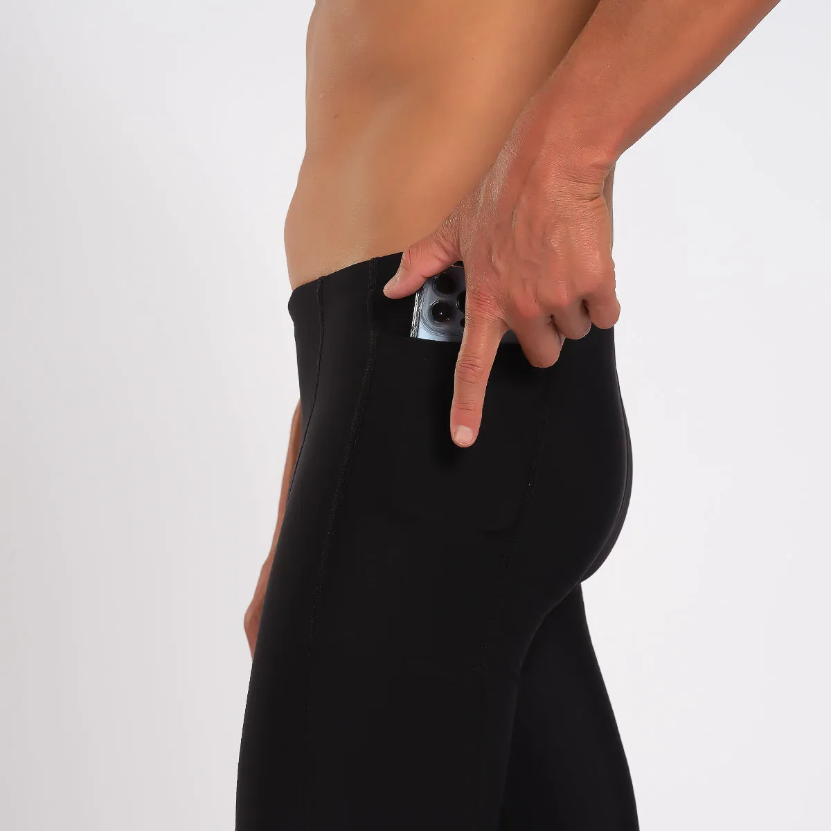 Mens Elite Run Thermo Tight - Black
