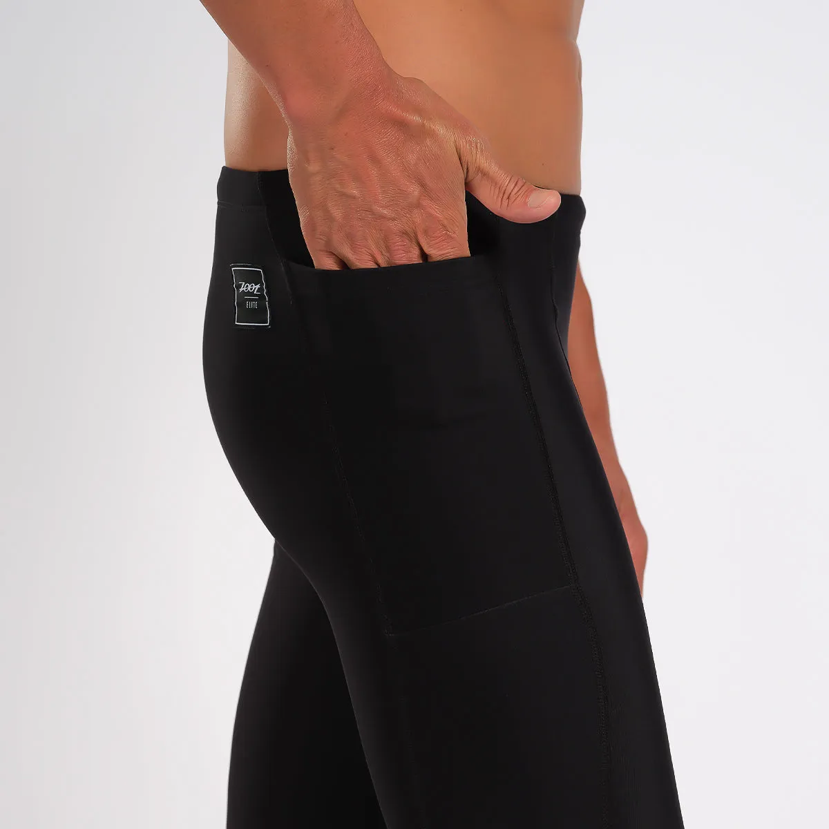 Mens Elite Run Thermo Tight - Black