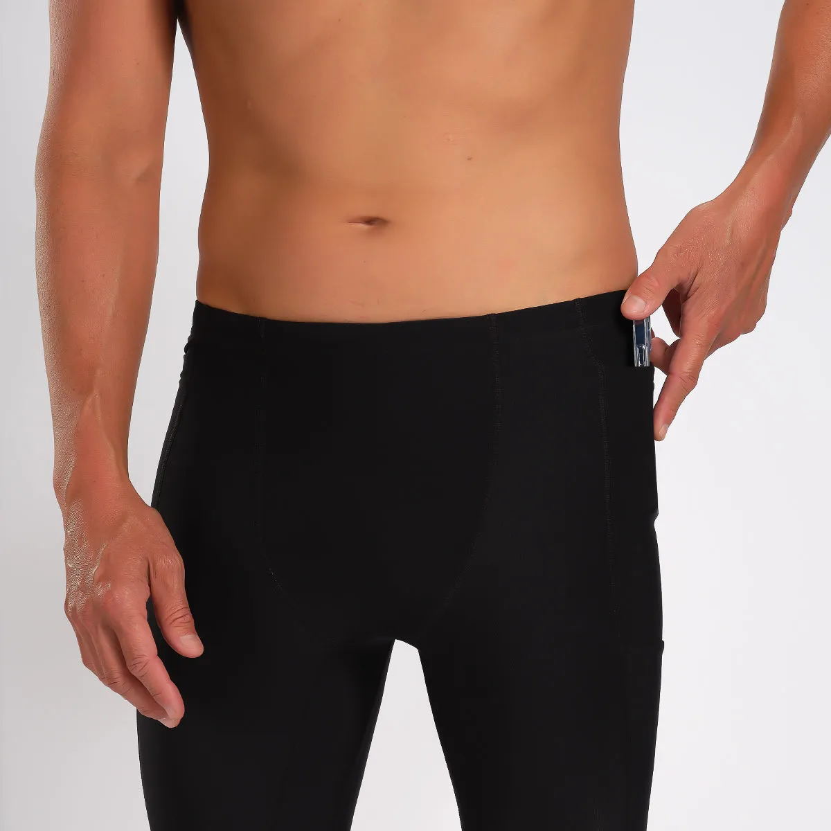 Mens Elite Run Thermo Tight - Black