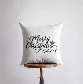 Merry Christmas | Mistletoe | Throw Pillow | Christmas Pillow | Home
