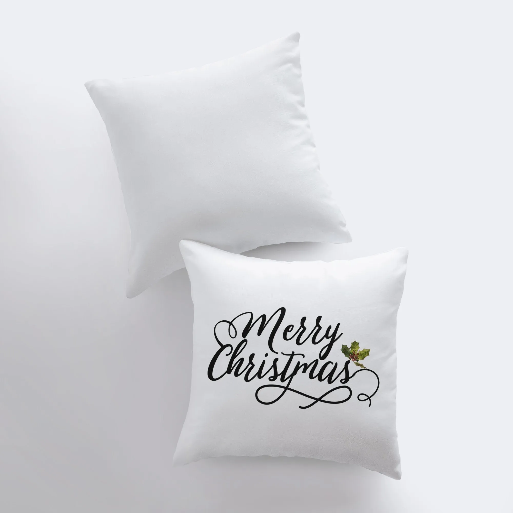 Merry Christmas | Mistletoe | Throw Pillow | Christmas Pillow | Home