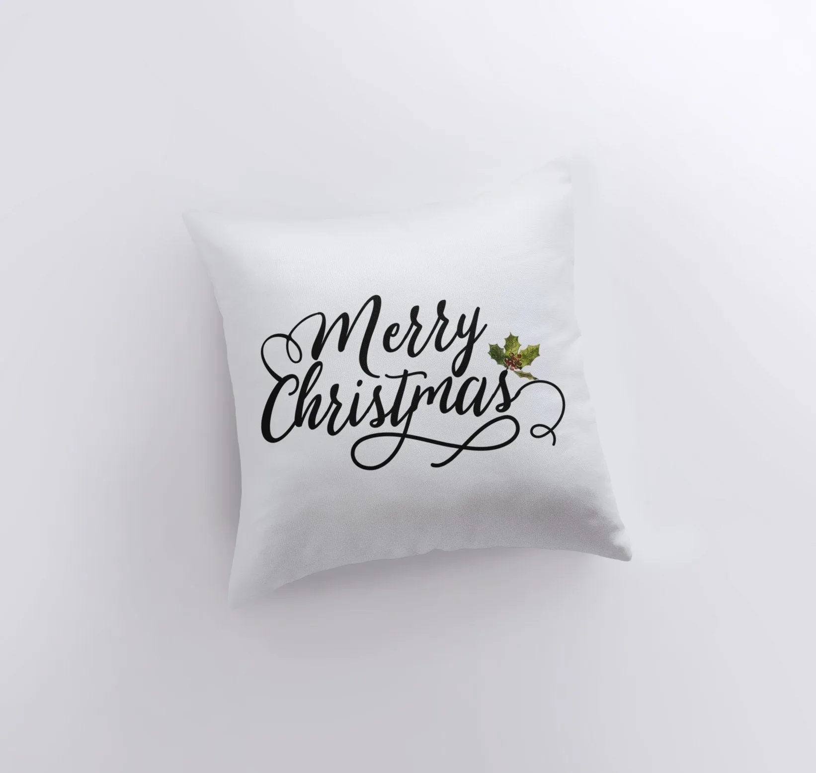 Merry Christmas | Mistletoe | Throw Pillow | Christmas Pillow | Home