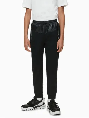 Mixed Material Pants