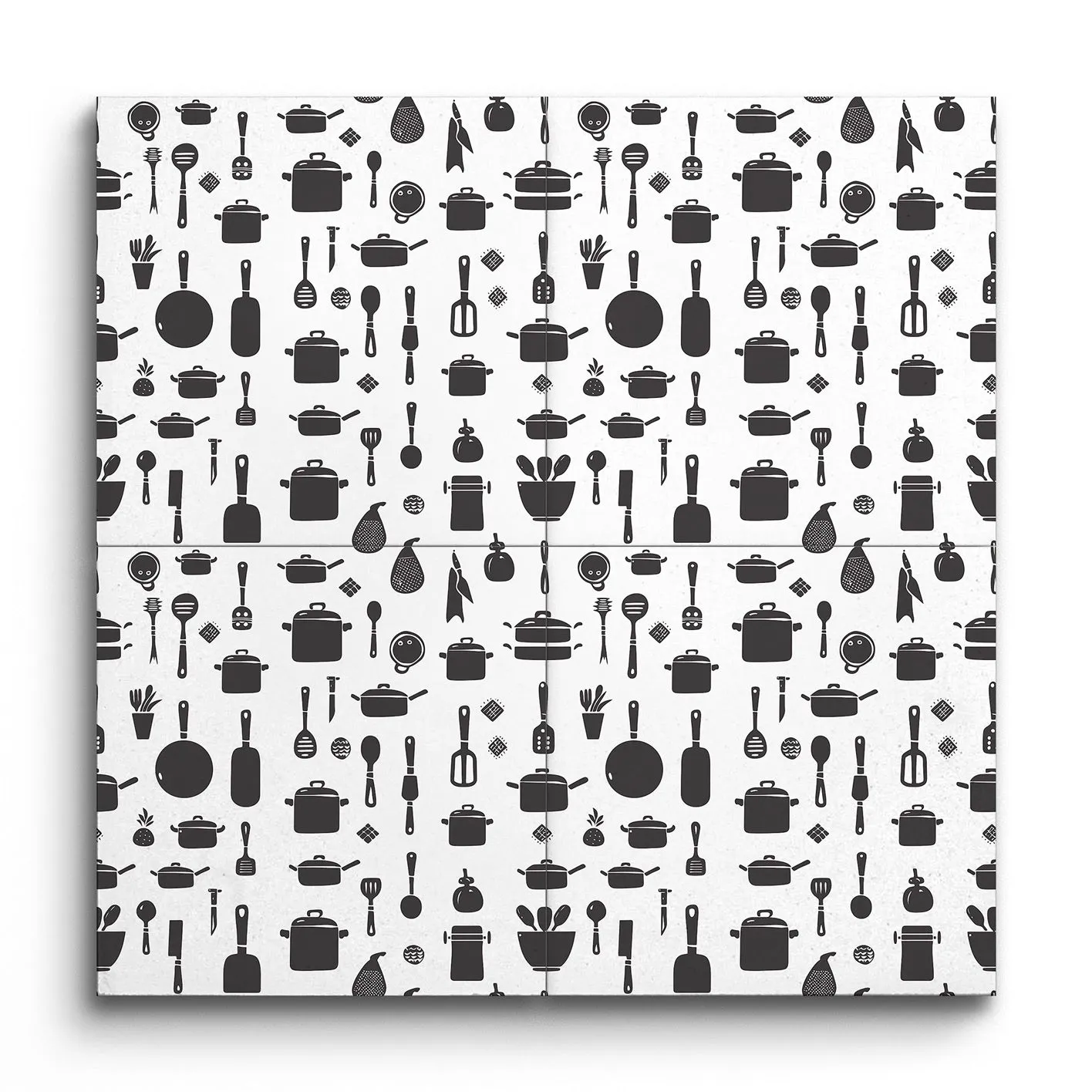 Monochrome Elegance Tile of Modern Artistry