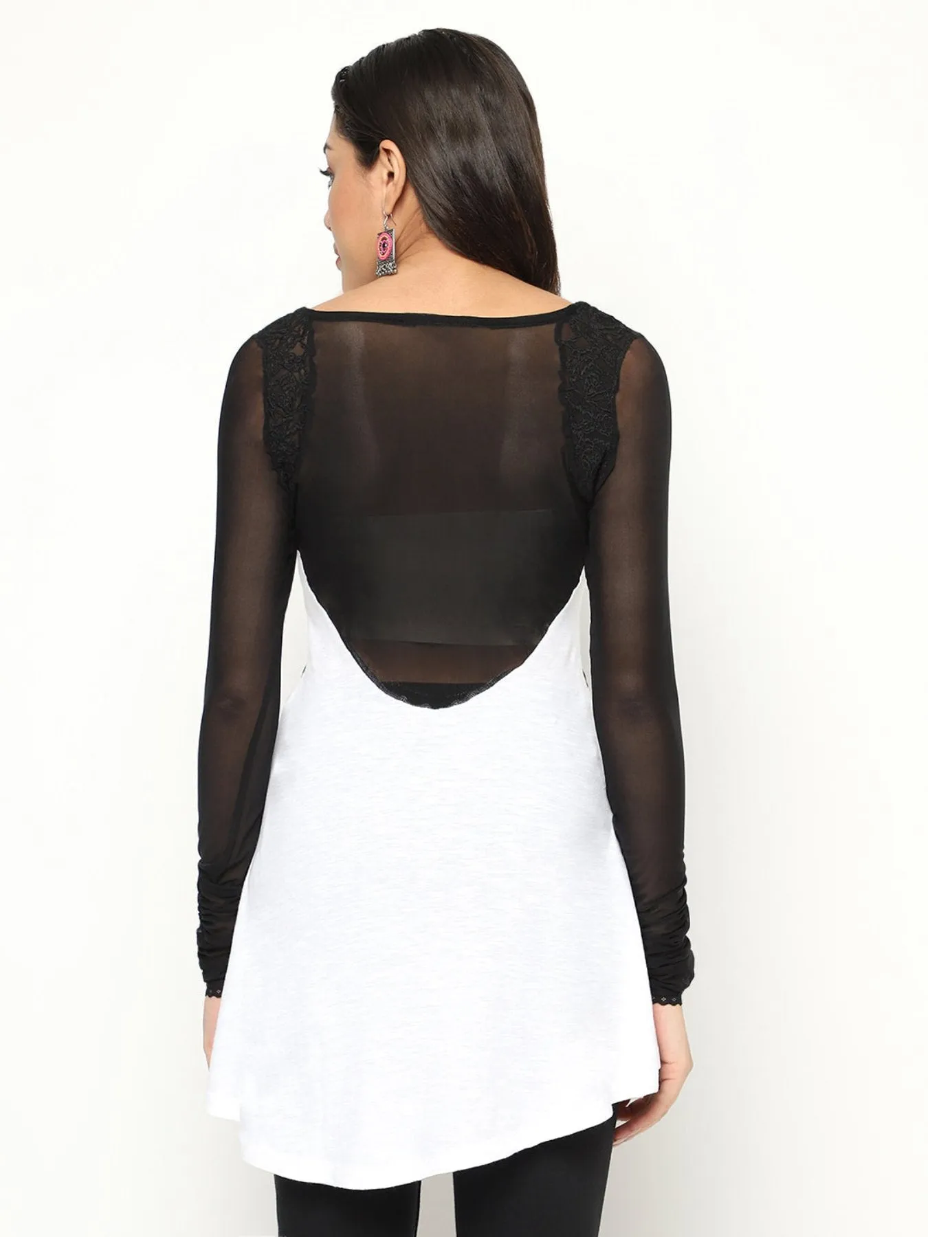 Monochrome Lycra Top