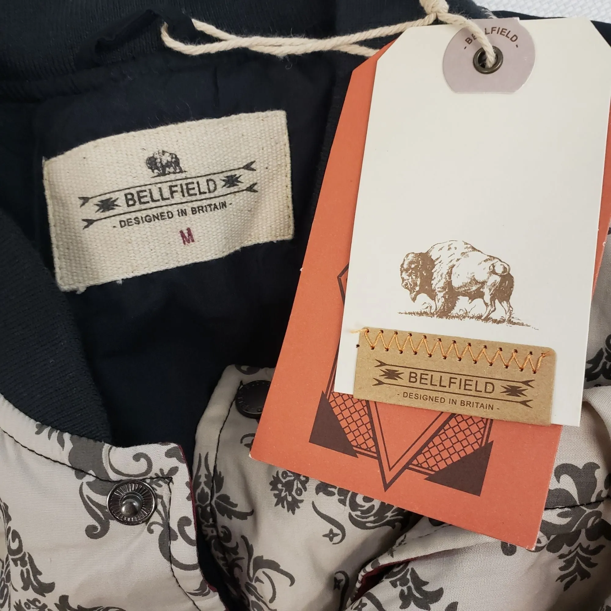 NWT Bellfield Quilted Bomber Jacket Size Medium